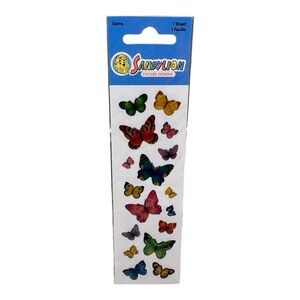 Vintage Sandylion Gems Stickers Butterfly Butterflies 1 Sheet NIP Sealed